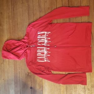 'Capricorn' Red Zip up